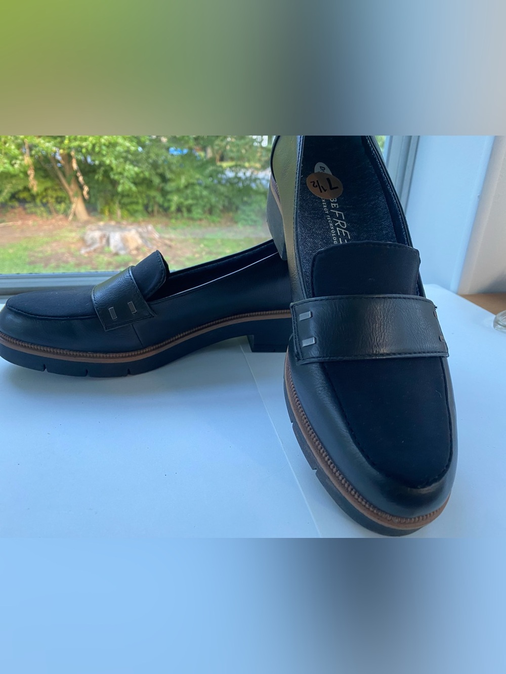 NWT Dr Scholls BeFree Black Loafers sz 7 1/2